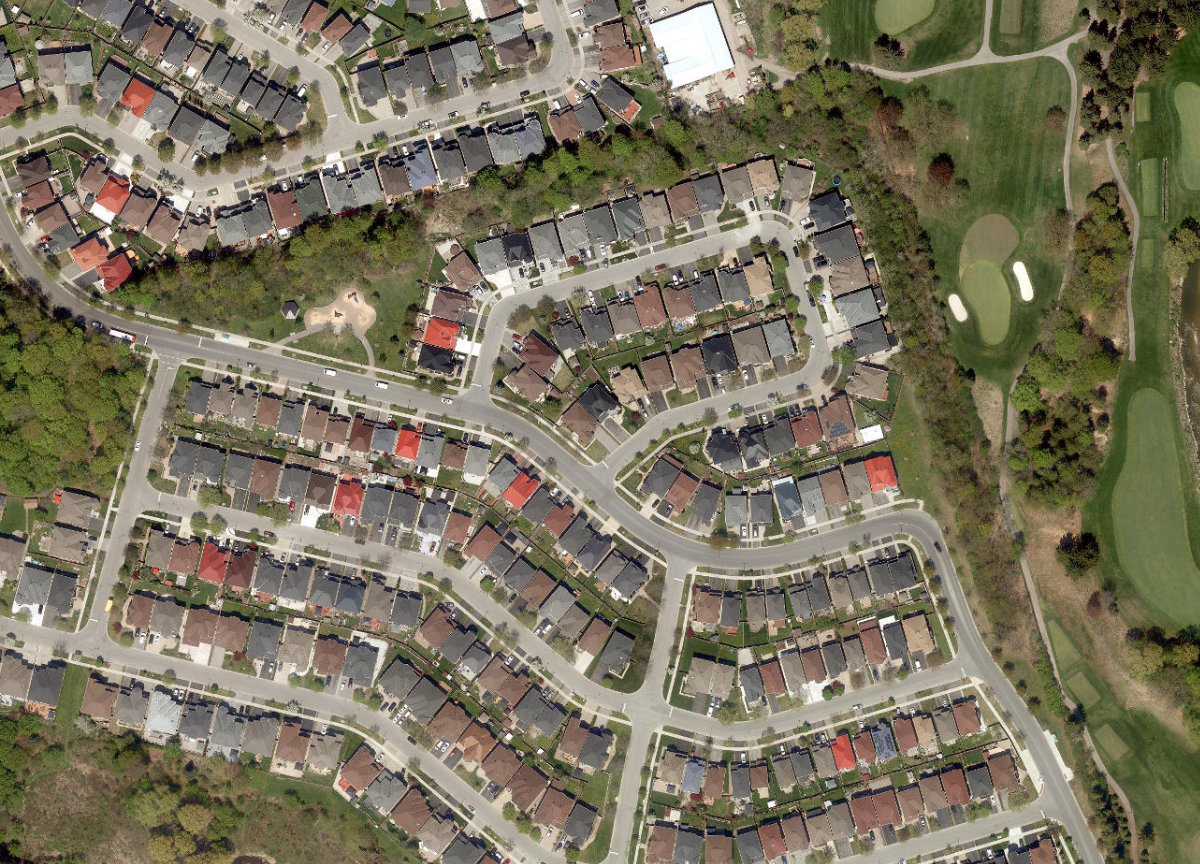 Starry Park, aerial top-down view