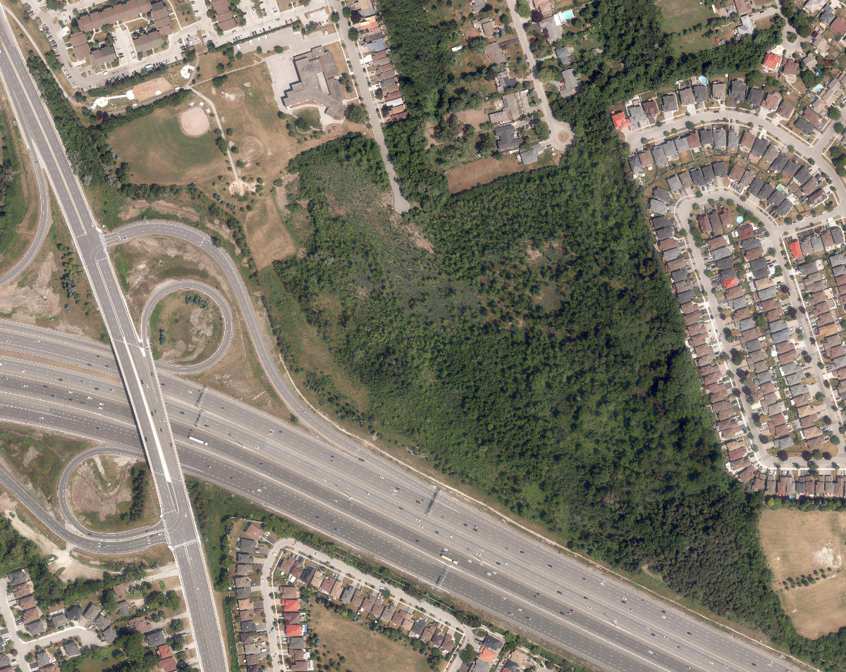 Bob Hunter Park, aerial top-down view