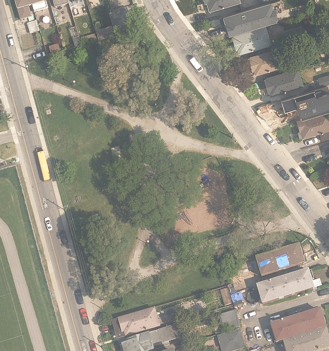 Laughlin Park, aerial top-down view