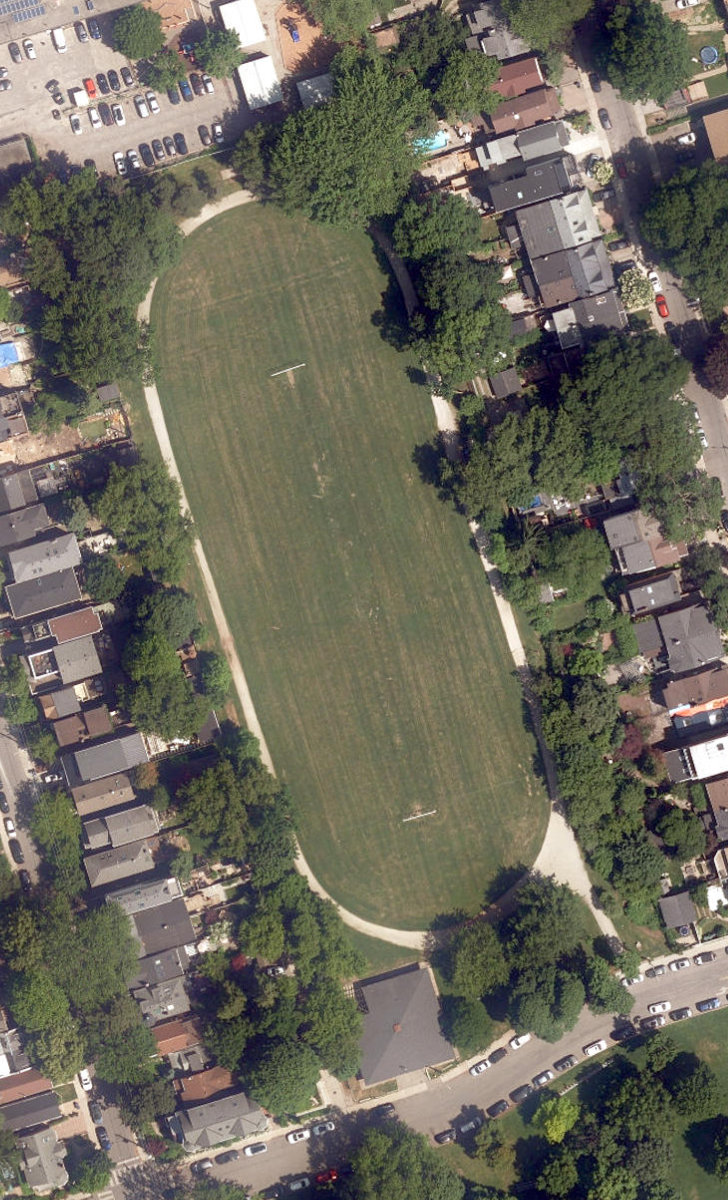 Pantry Park, aerial top-down view