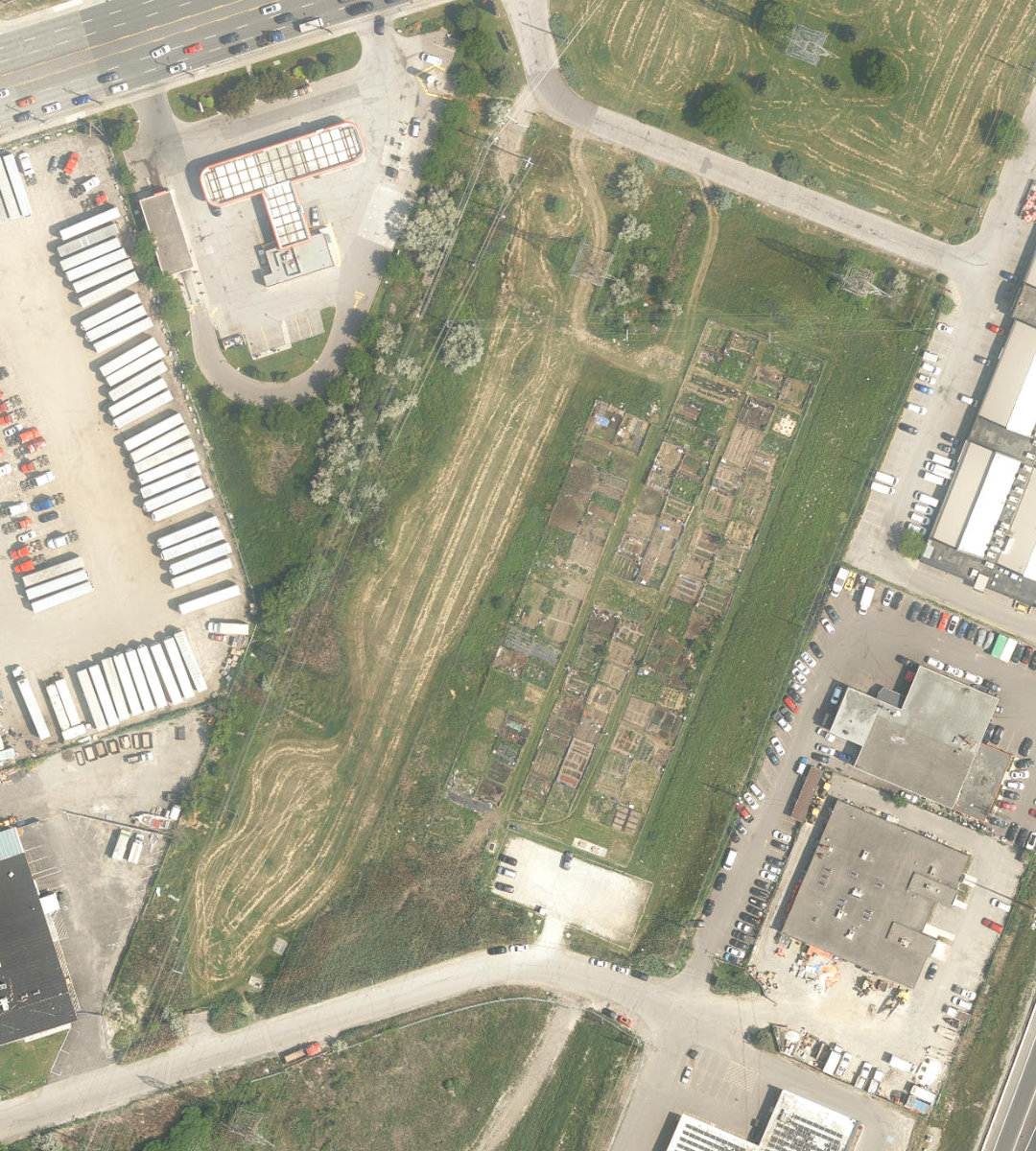 Stoffel Drive Allotment Gardens, site photograph