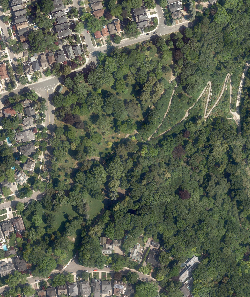 Chorley Park, aerial top-down view