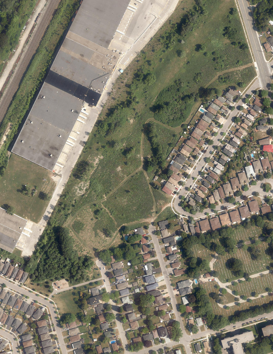 Jeanette Park, aerial top-down view