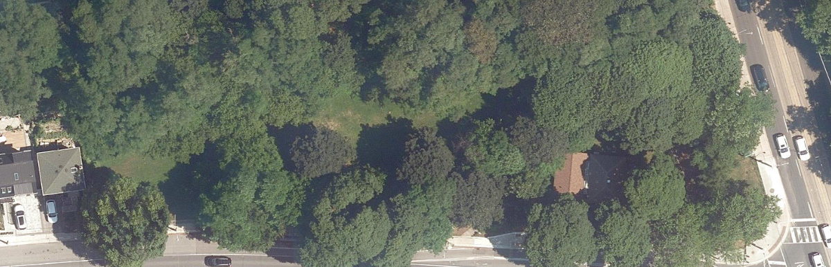 The Tollkeeper'S Park, aerial top-down view