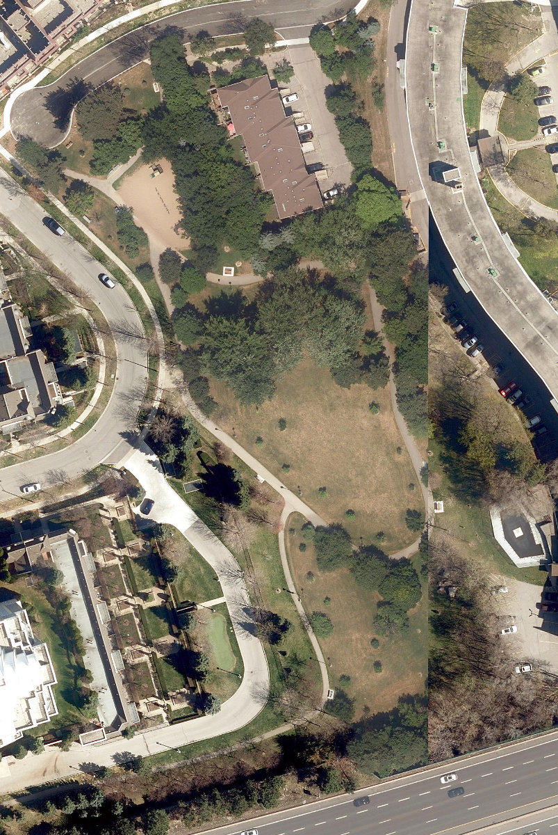 Rean Park, aerial top-down view