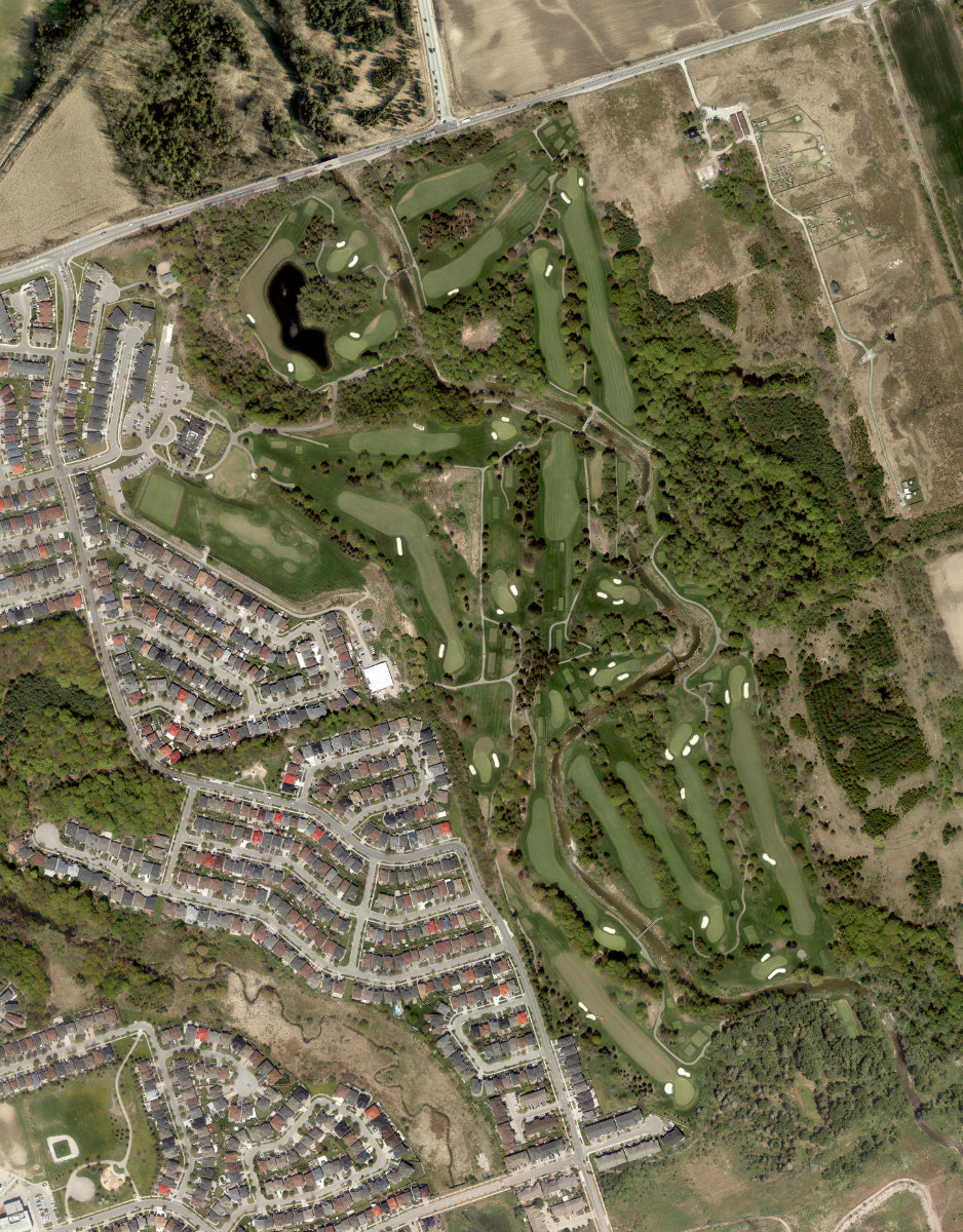 Cedarbrae Golf And Country Club, aerial top-down view